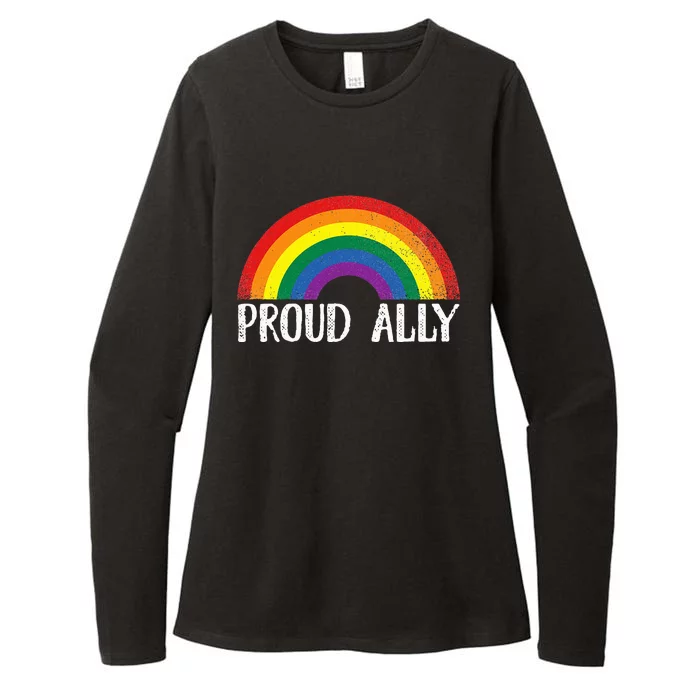 Proud Ally Pride Rainbow Queer Lesbian Gay Csd Party Lgbtq+ Womens CVC Long Sleeve Shirt