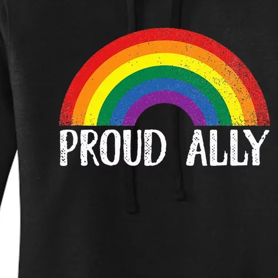 Proud Ally Pride Rainbow Queer Lesbian Gay Csd Party Lgbtq+ Women's Pullover Hoodie