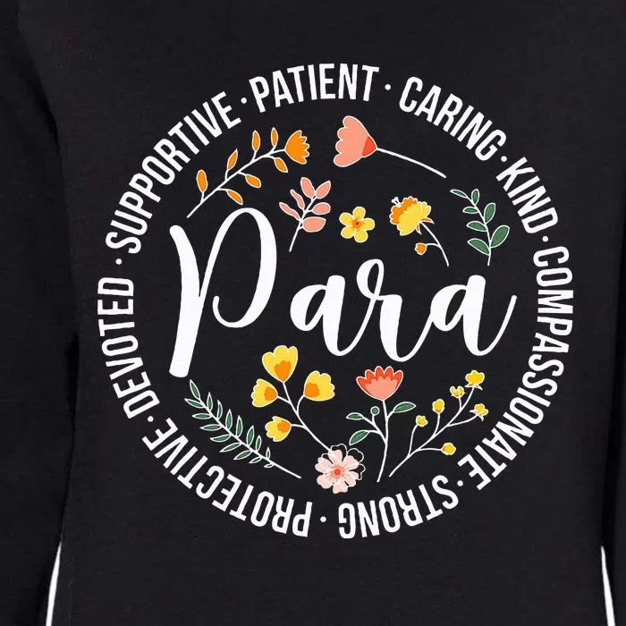 Paraprofessional Appreciation Para Parapro Womens California Wash Sweatshirt