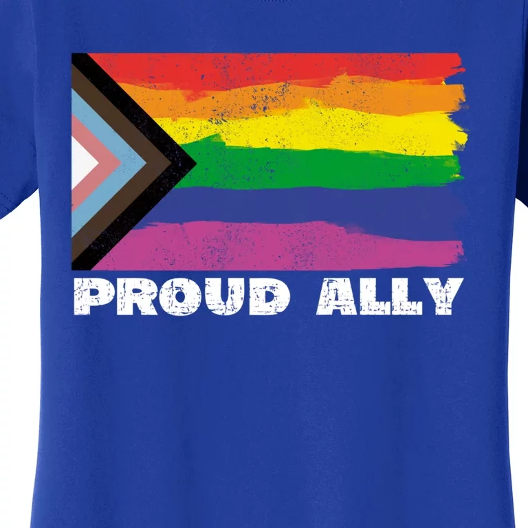 Proud Ally Pride Month Lgtbq Black Pride Flag Great Gift Women's T-Shirt