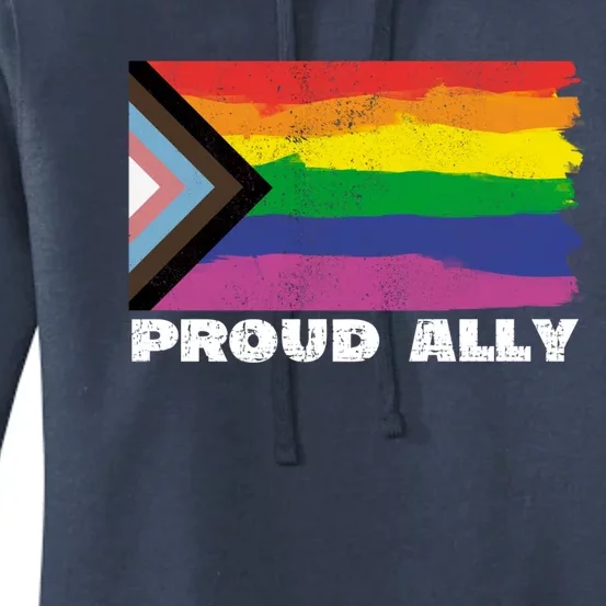 Proud Ally Pride Month Lgtbq Black Pride Flag Great Gift Women's Pullover Hoodie