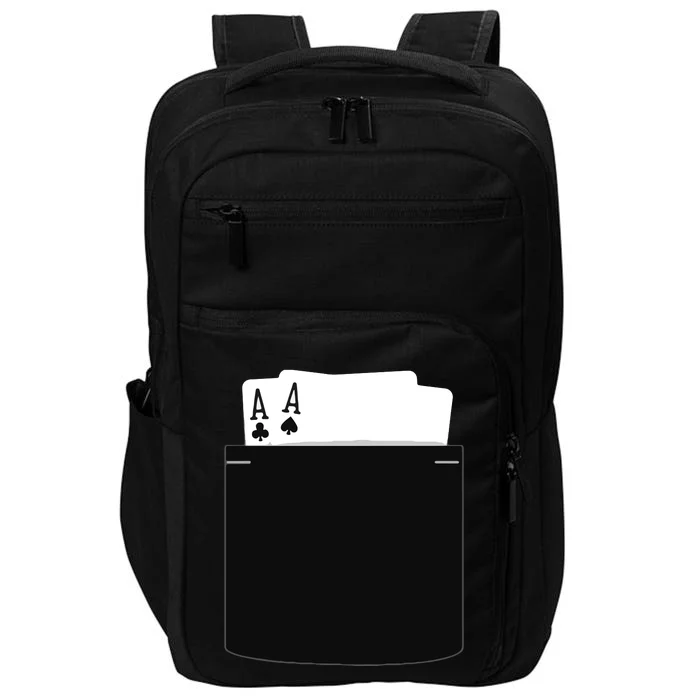 Pocket Aces Poker (Spades & Clubs) Impact Tech Backpack