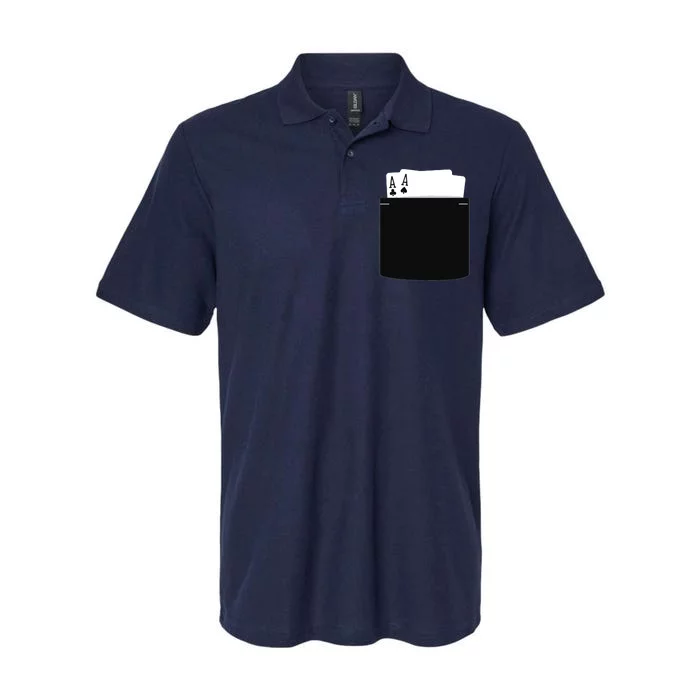 Pocket Aces Poker (Spades & Clubs) Softstyle Adult Sport Polo