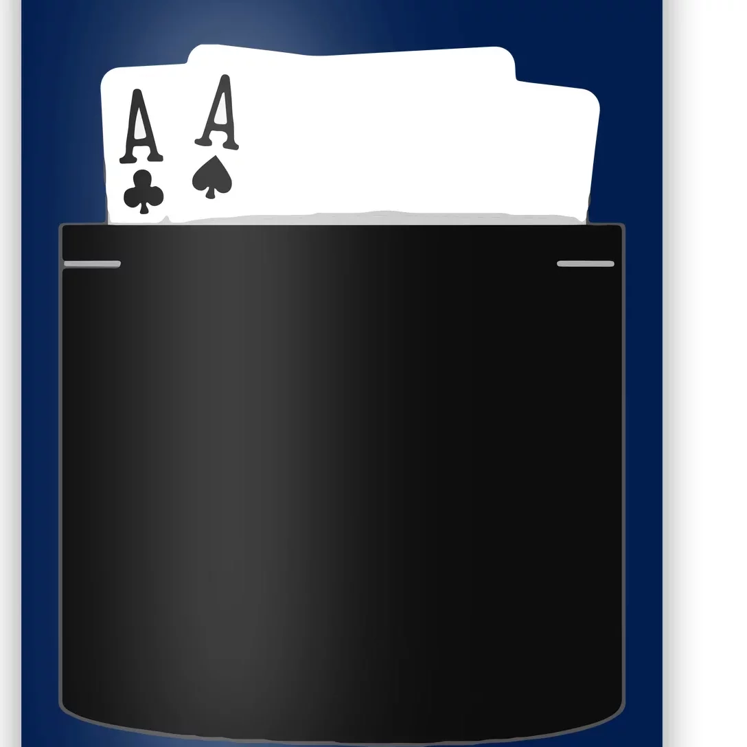 Pocket Aces Poker (Spades & Clubs) Poster