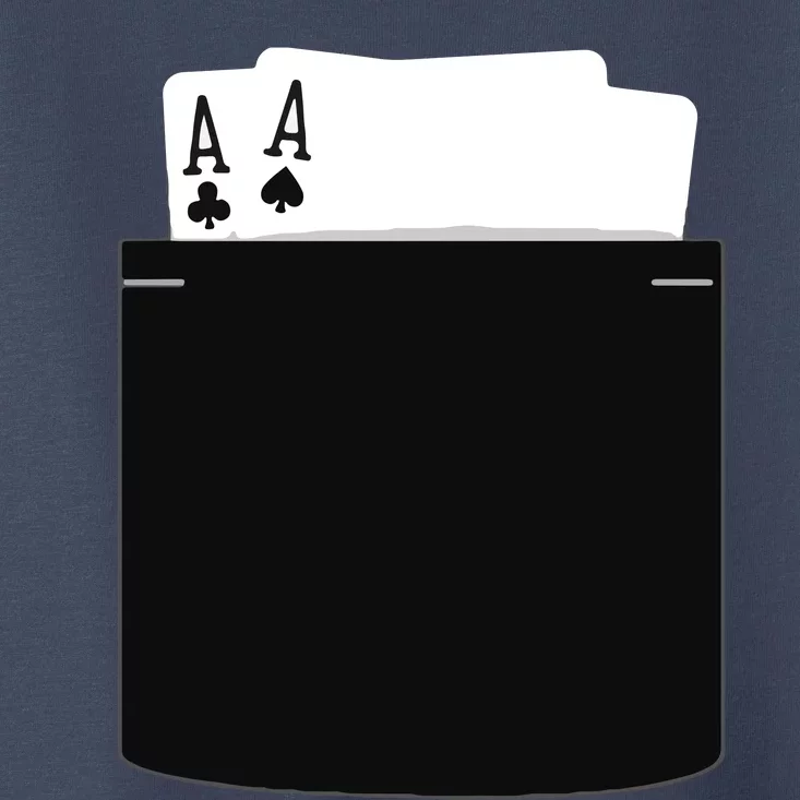 Pocket Aces Poker (Spades & Clubs) Toddler T-Shirt