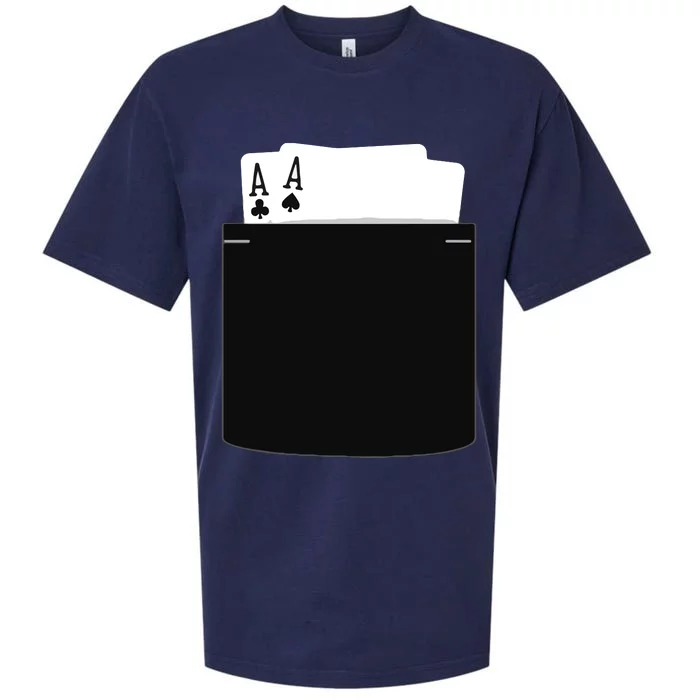 Pocket Aces Poker (Spades & Clubs) Sueded Cloud Jersey T-Shirt