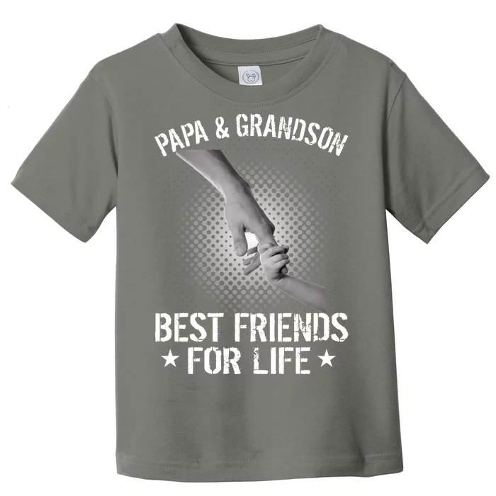 Papa And Grandson Best Friends For Life Toddler T-Shirt