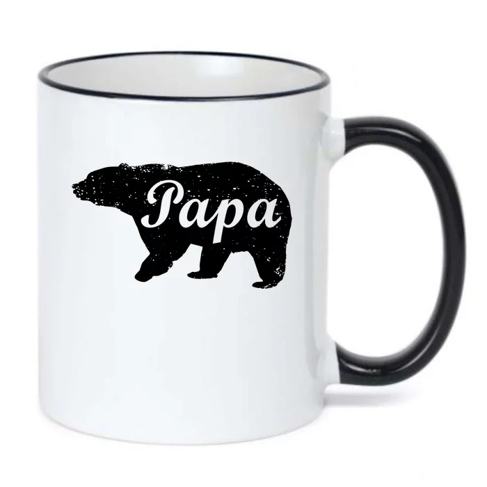 Papa Bear Black Color Changing Mug