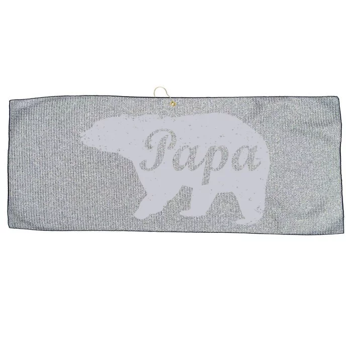 Papa Bear Large Microfiber Waffle Golf Towel