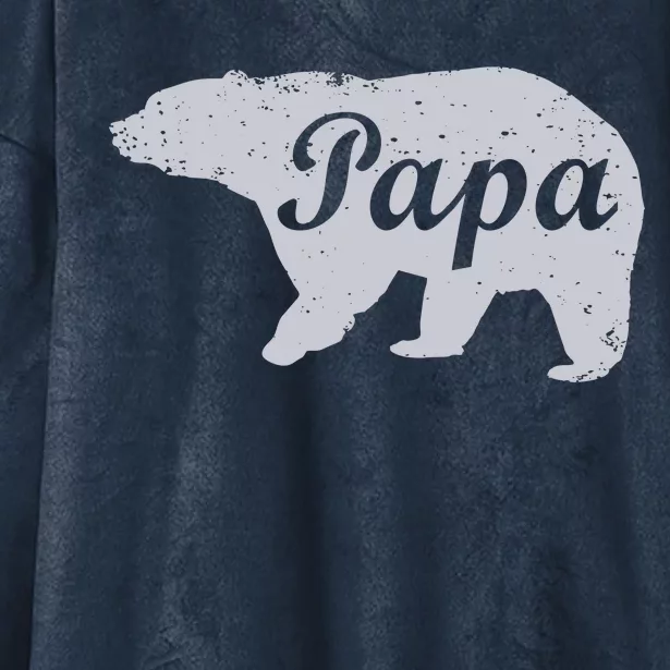 Papa Bear Hooded Wearable Blanket