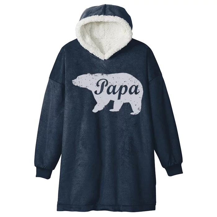 Papa Bear Hooded Wearable Blanket