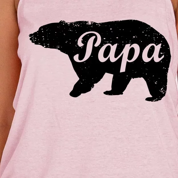 Papa Bear Women's Knotted Racerback Tank