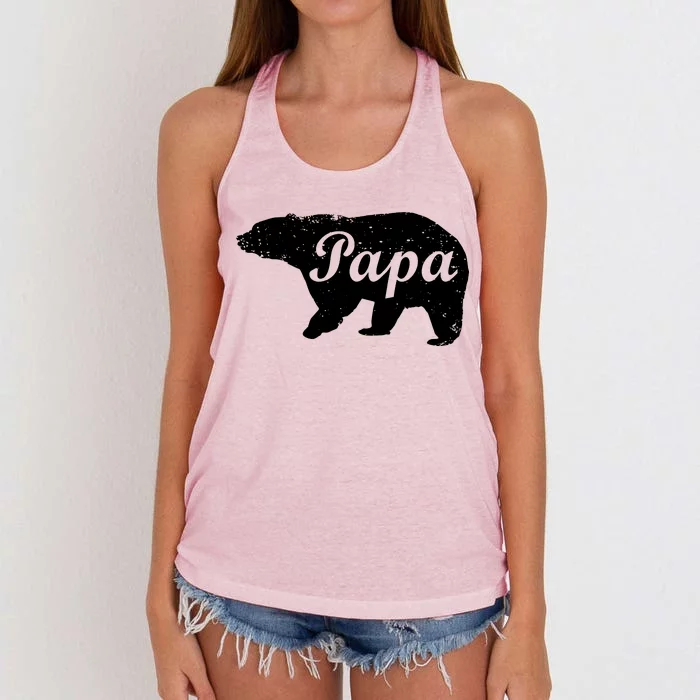 Papa Bear Women's Knotted Racerback Tank