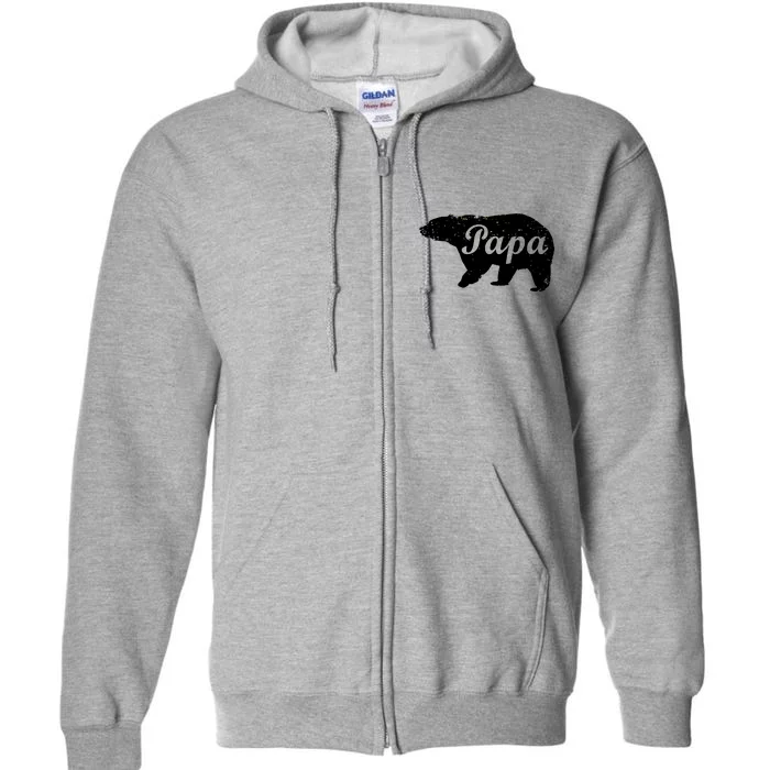 Papa Bear Full Zip Hoodie