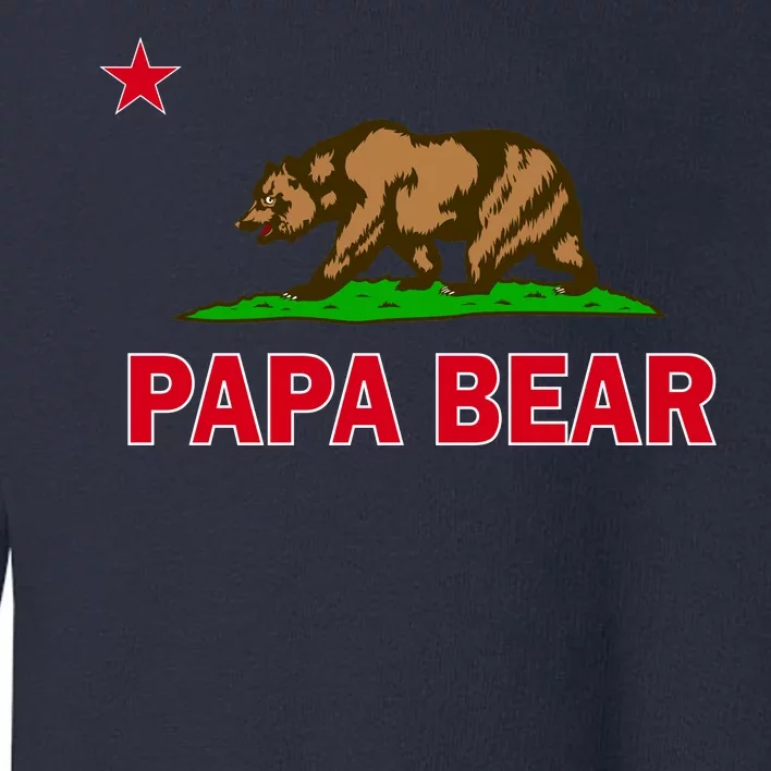 Papa Bear California Republic Toddler Sweatshirt