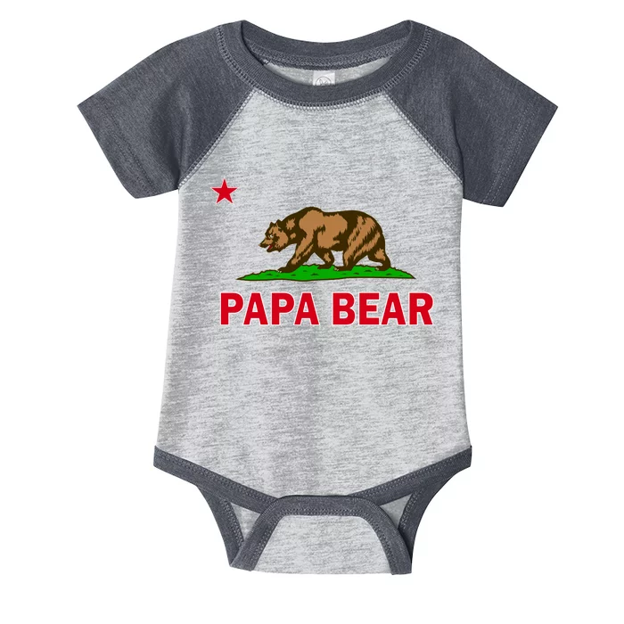 Papa Bear California Republic Infant Baby Jersey Bodysuit