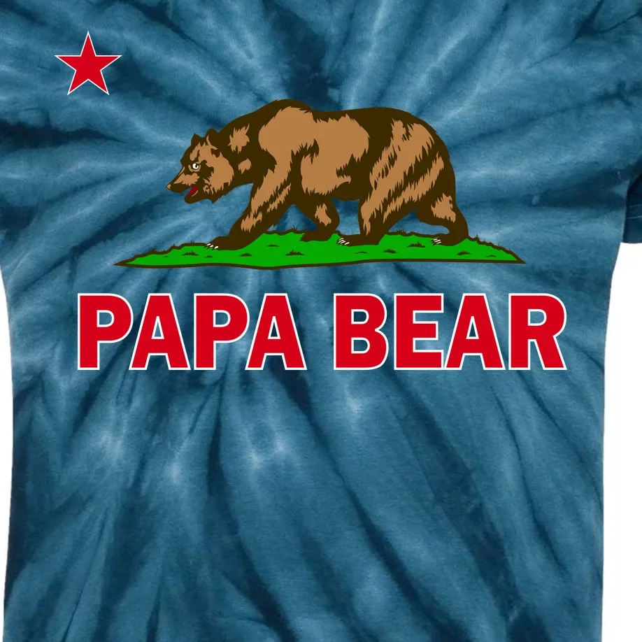 Papa Bear California Republic Kids Tie-Dye T-Shirt