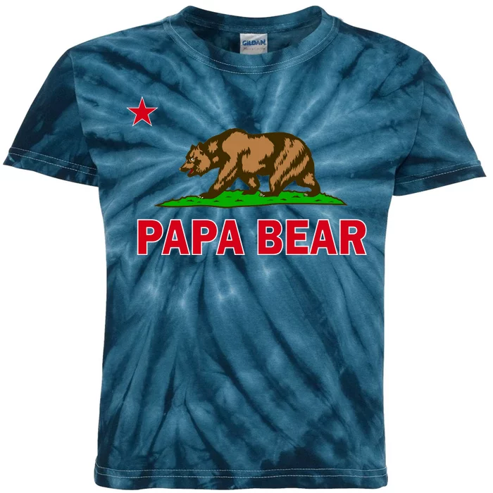 Papa Bear California Republic Kids Tie-Dye T-Shirt