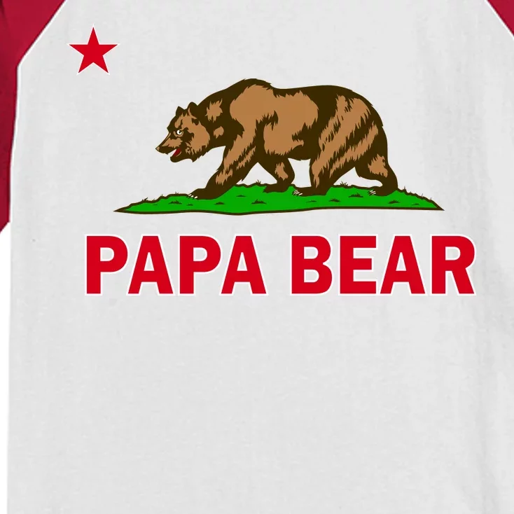 Papa Bear California Republic Kids Colorblock Raglan Jersey