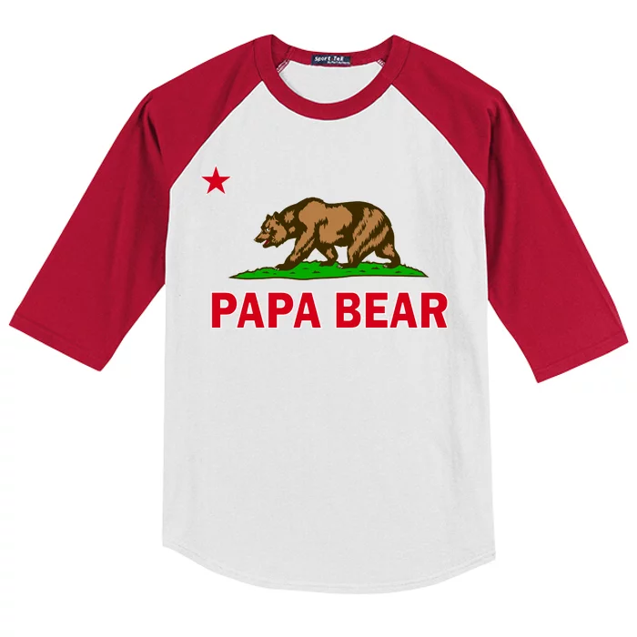 Papa Bear California Republic Kids Colorblock Raglan Jersey