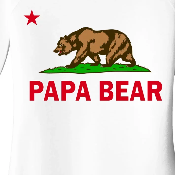 Papa Bear California Republic Women's Perfect Tri Tunic Long Sleeve Shirt