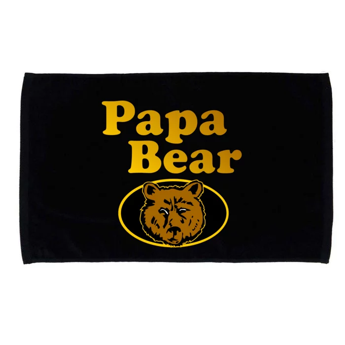 Papa Bear Fathers Dad Microfiber Hand Towel