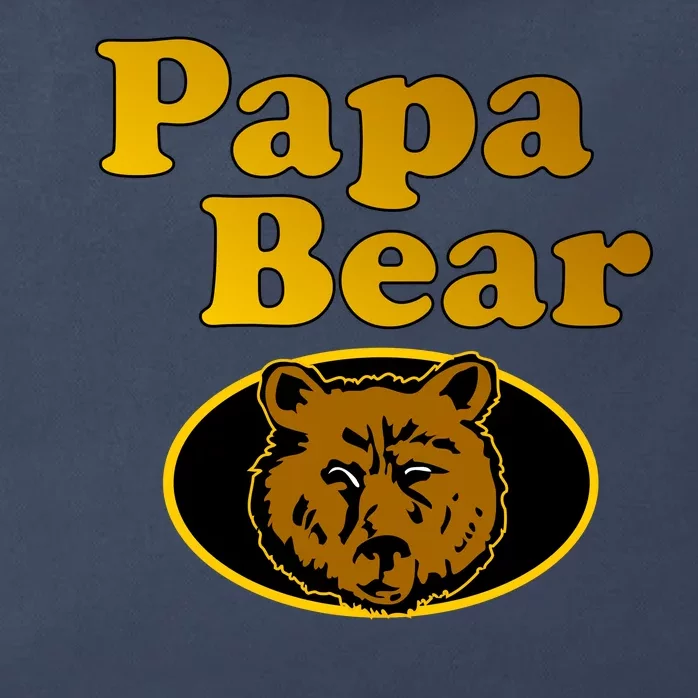 Papa Bear Fathers Dad Zip Tote Bag