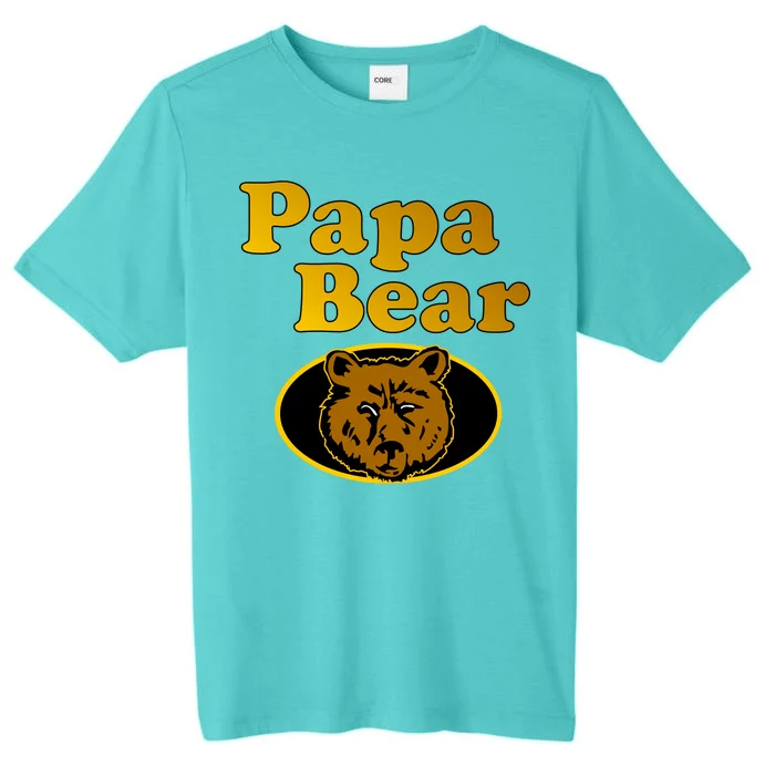 Papa Bear Fathers Dad ChromaSoft Performance T-Shirt