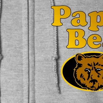 Papa Bear Fathers Dad Full Zip Hoodie