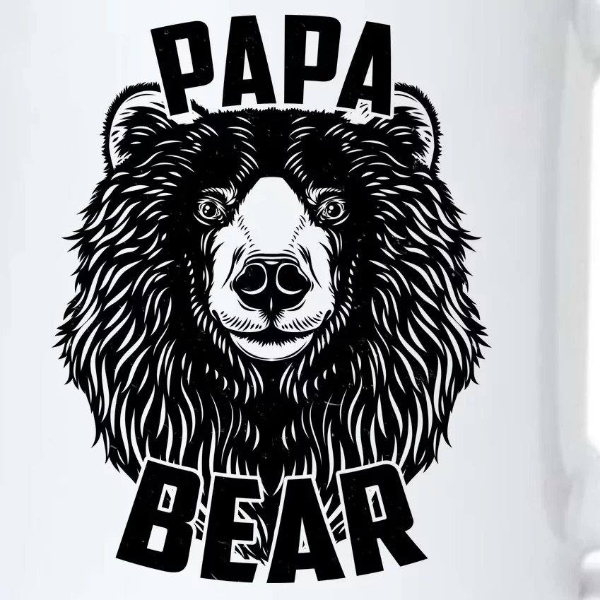 Papa Bear Father's Day Black Color Changing Mug