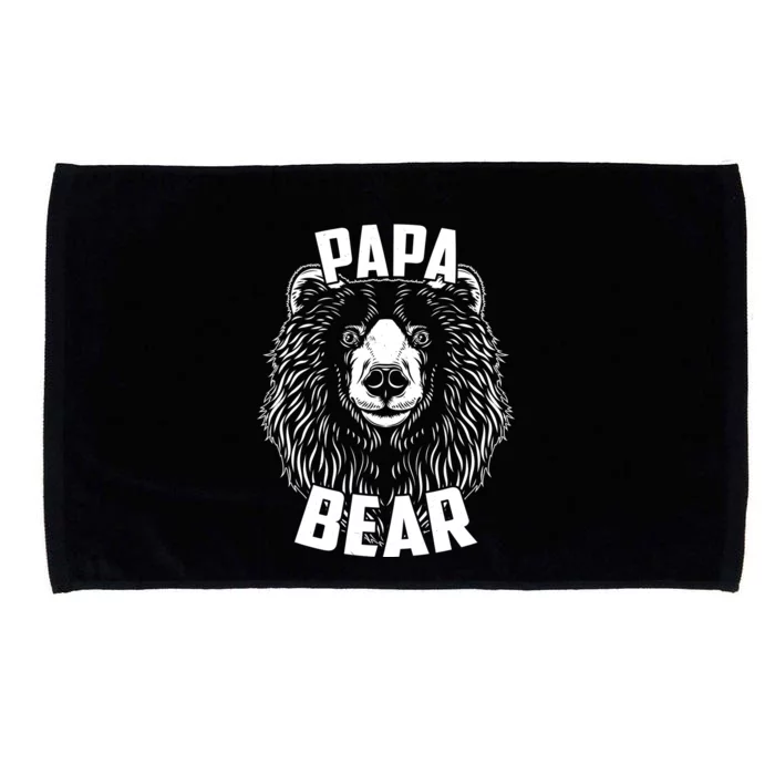 Papa Bear Father's Day Microfiber Hand Towel