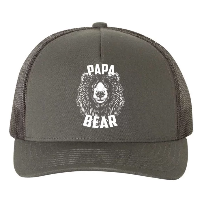 Papa Bear Father's Day Yupoong Adult 5-Panel Trucker Hat