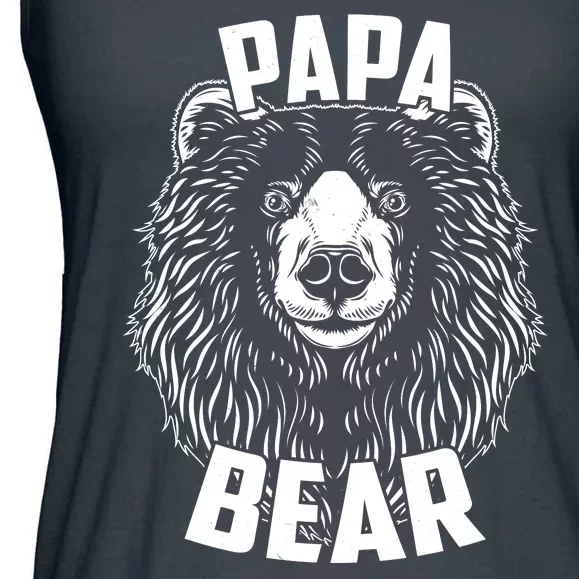 Papa Bear Father's Day Ladies Essential Flowy Tank