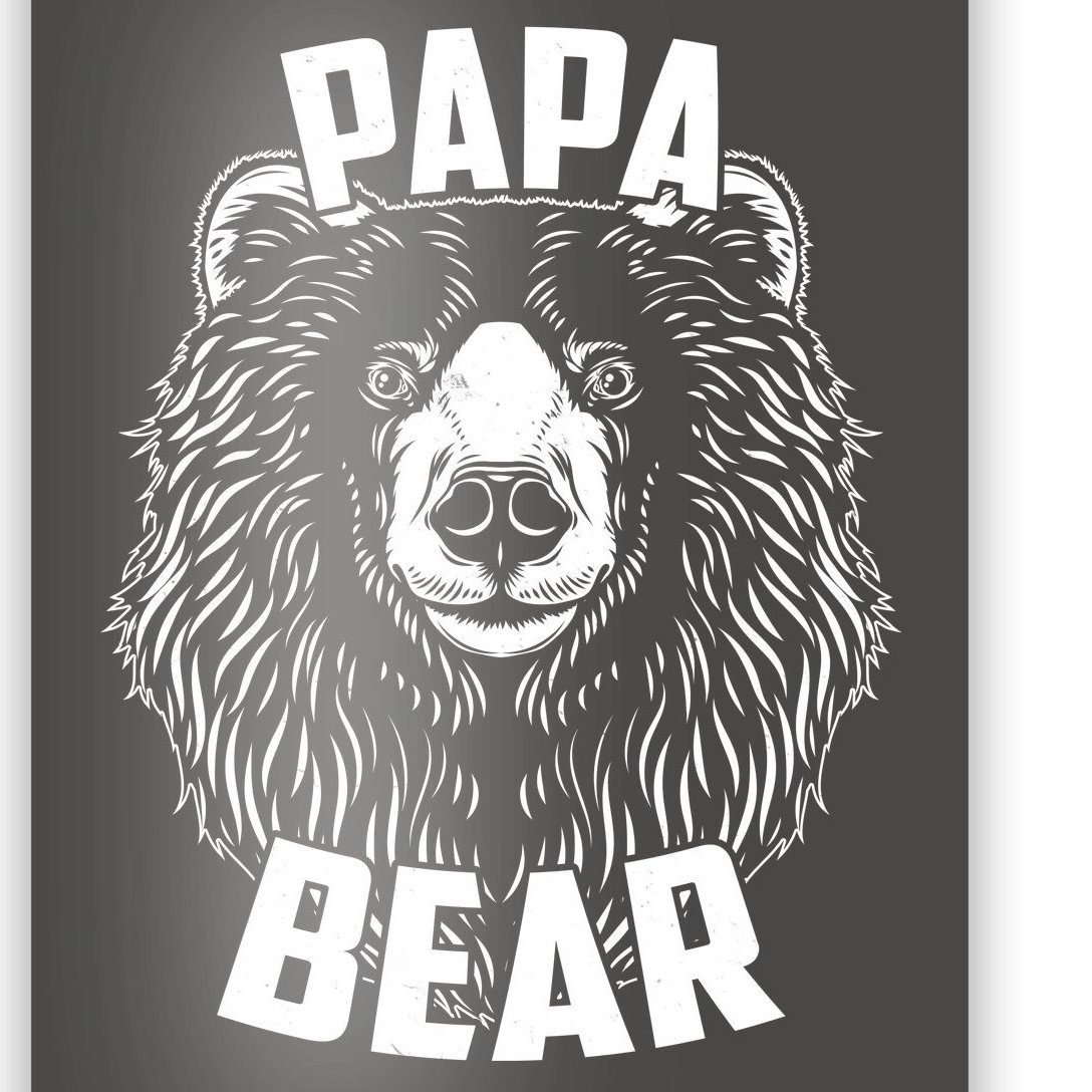 Papa Bear Father's Day Poster