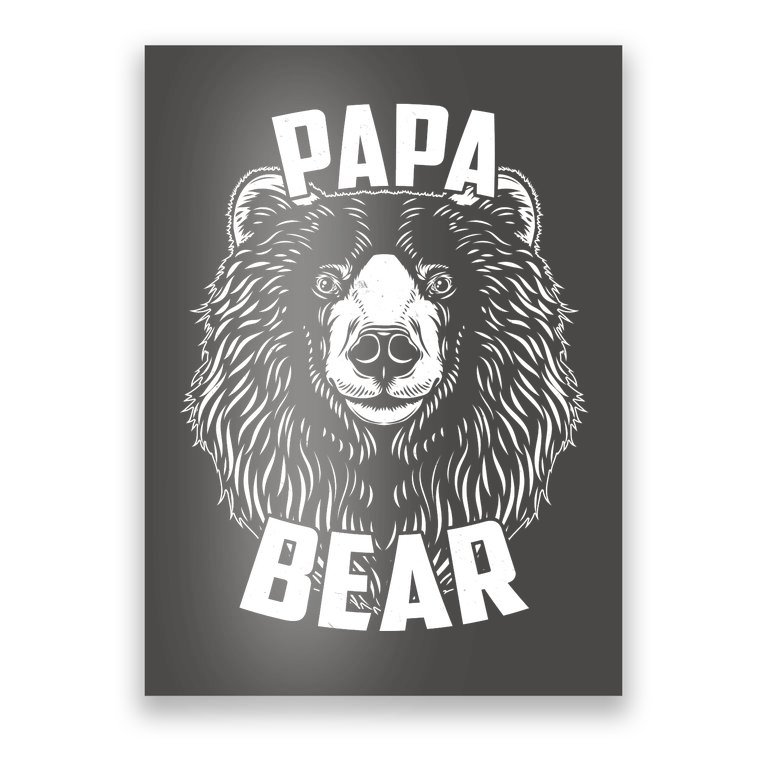 Papa Bear Father's Day Poster