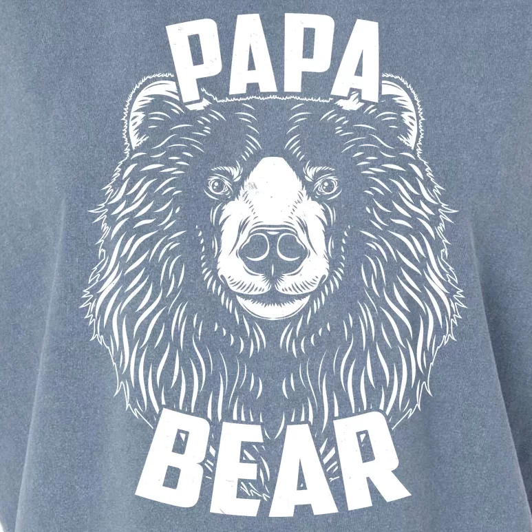 Papa Bear Father's Day Garment-Dyed Women's Muscle Tee