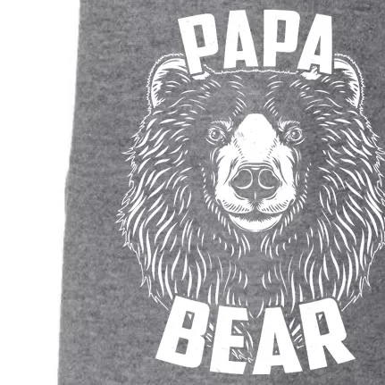 Papa Bear Father's Day Doggie 3-End Fleece Hoodie