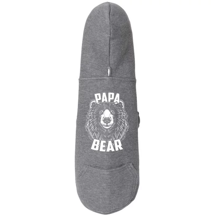 Papa Bear Father's Day Doggie 3-End Fleece Hoodie