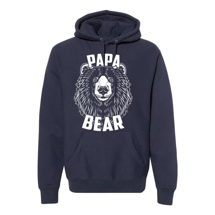 Papa Bear Father's Day Premium Hoodie