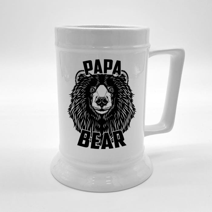 Papa Bear Father's Day Front & Back Beer Stein