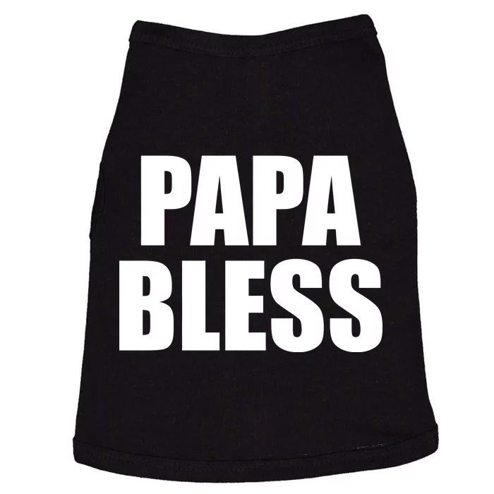 Papa Bless Funny Meme Prank Bold Text Logo Doggie Tank