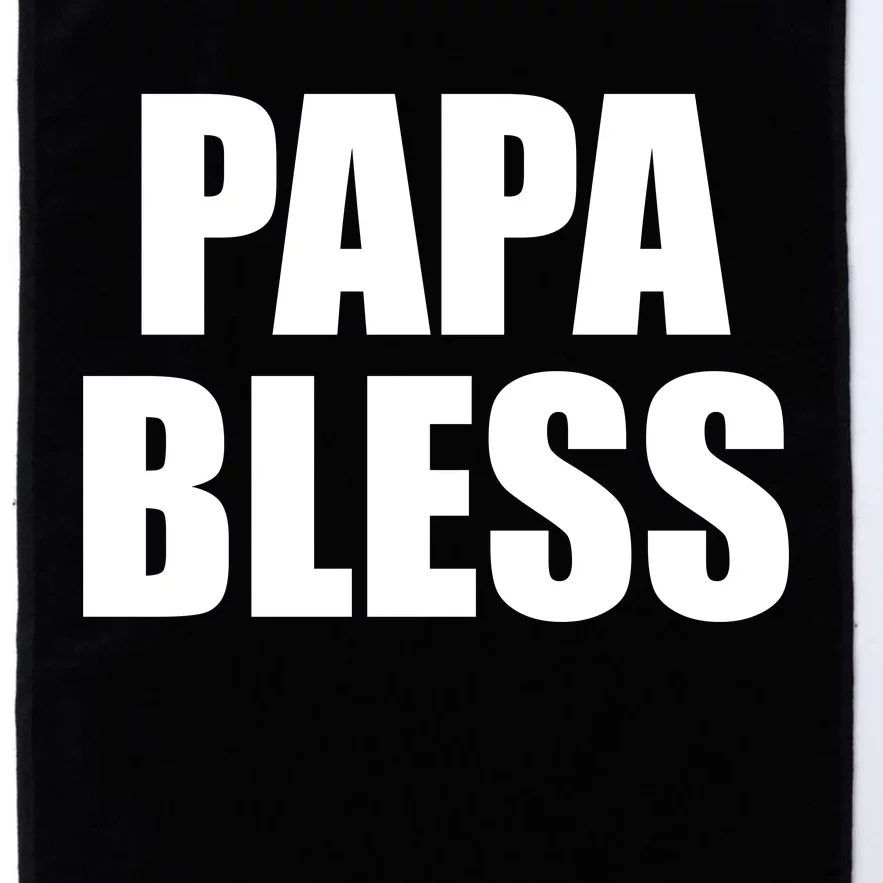 Papa Bless Funny Meme Prank Bold Text Logo Platinum Collection Golf Towel