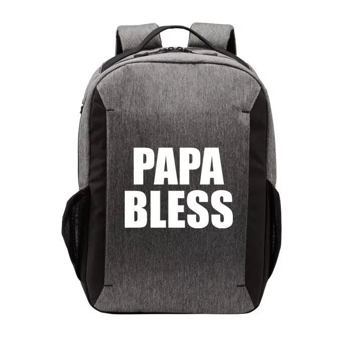 Papa Bless Funny Meme Prank Bold Text Logo Vector Backpack