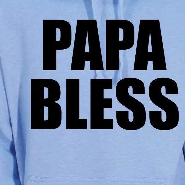 Papa Bless Funny Meme Prank Bold Text Logo Unisex Surf Hoodie