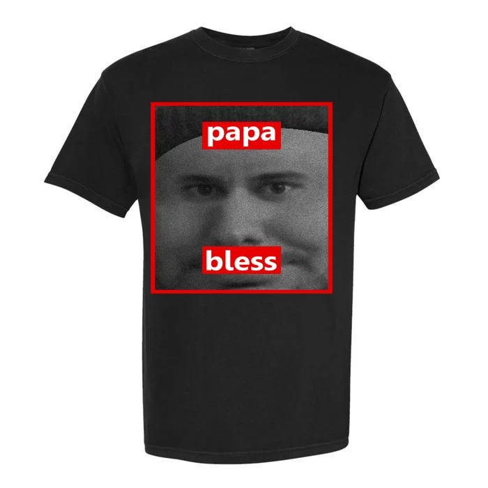 Papa Bless Funny Photo Meme Garment-Dyed Heavyweight T-Shirt