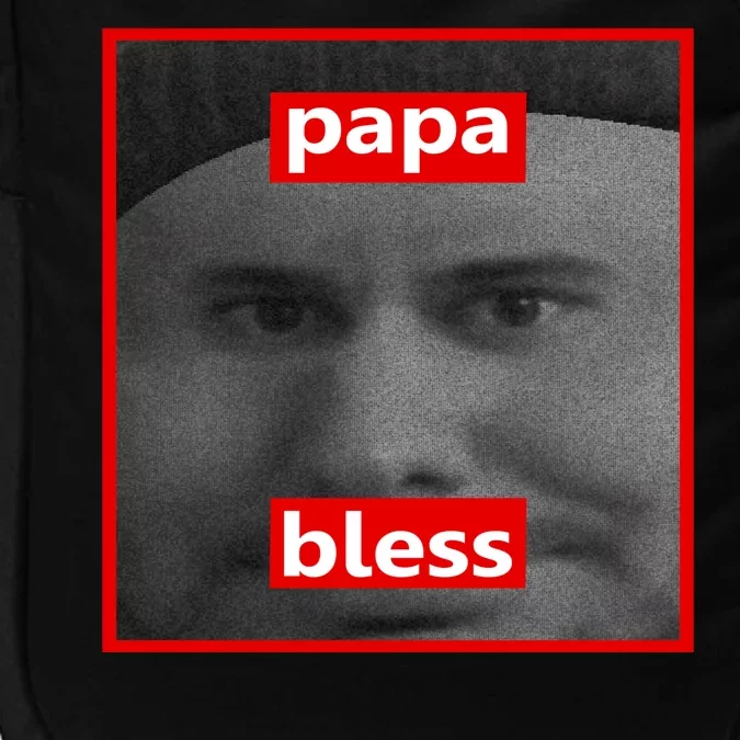 Papa Bless Funny Photo Meme Impact Tech Backpack