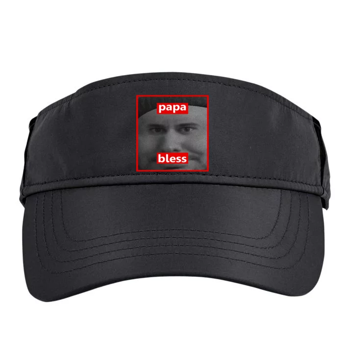 Papa Bless Funny Photo Meme Adult Drive Performance Visor