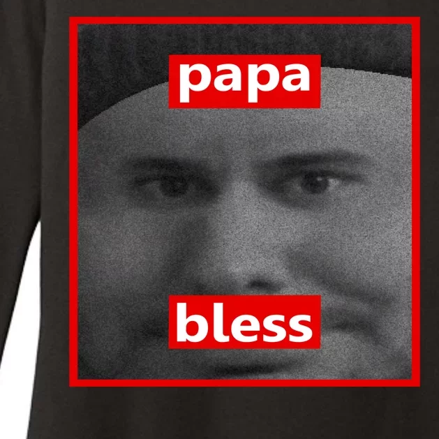 Papa Bless Funny Photo Meme Womens CVC Long Sleeve Shirt