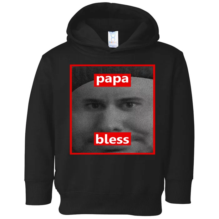 Papa Bless Funny Photo Meme Toddler Hoodie