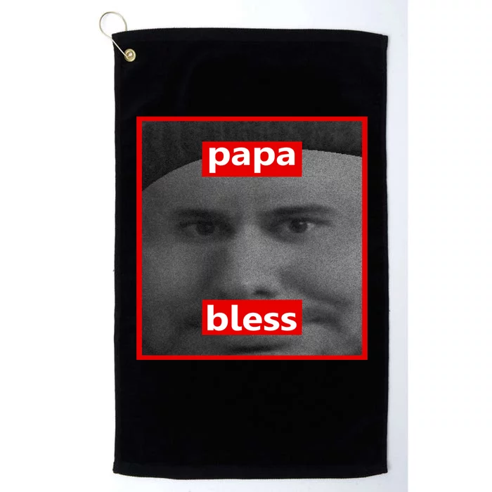 Papa Bless Funny Photo Meme Platinum Collection Golf Towel